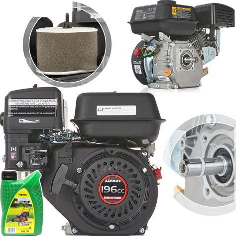 Silnik benzynowy glebogryzarki o mocy 6.5 koni mechanicznych