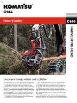 Głowice harwesterowe Komatsu Forest (C93, C144, S92) infografika
