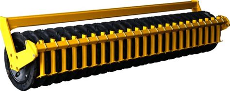 Photo showing a Packer roller and a rubber roller side-by-side