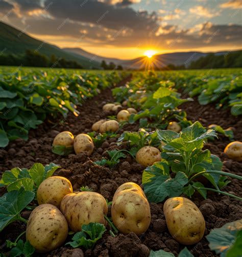 Thematic photo of potatoes in a field