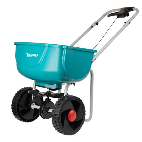 Siewnik na kółkach do trawy i nawozu na dużym trawniku