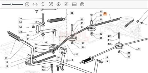 schemat układu napędowego traktorka ogrodowego