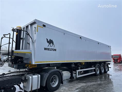 Wielton Weight Master, naczepa wywrotka aluminiowa z prostokątną skrzynią ładunkową