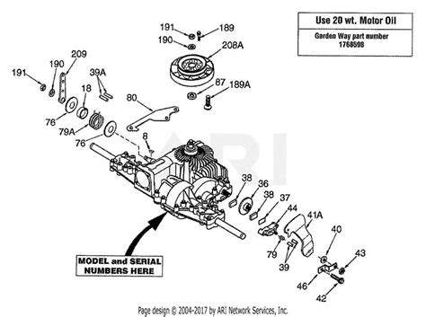 Diagram of a hydrostatic transmission for a lawn tractor