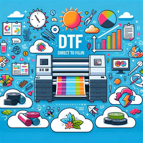 Infografika przedstawiająca technologię druku DTF UV i jej zalety