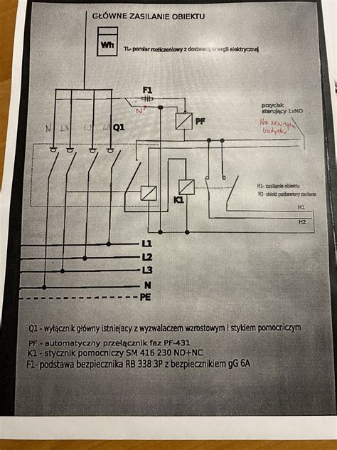 Schemat połączeń elektrycznych dla układu kierowania w ładowarce JCB