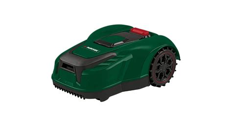 Robot koszący Einhell z widoczną stacją ładującą