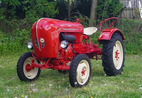 Schemat silnika jednocylindrowego traktora Porsche-Diesel Junior 108