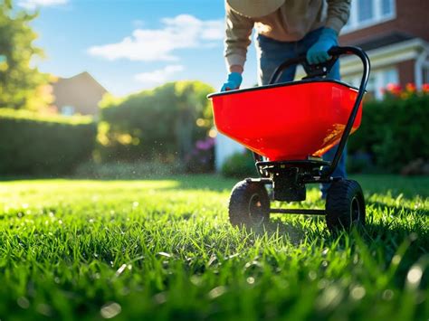 Zdjęcie lub schemat przedstawiający nawożenie trawnika metodą krzyżową