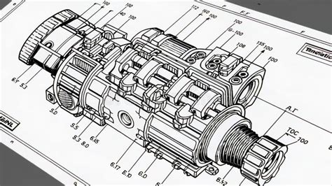 Technical drawing or exploded view of Iseki TA530 drivetrain