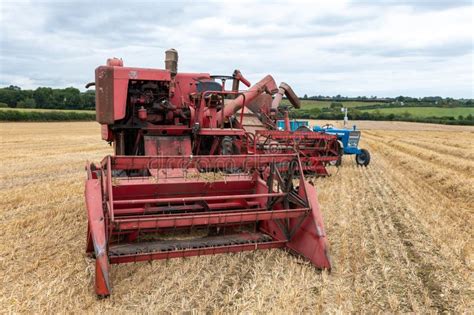 Thematyczne zdjęcie kombajnu zbożowego Massey-Ferguson 31 lub MF 31 XP w polu