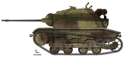 Zdjęcie tankietki TKS uzbrojonej w działko 20 mm.