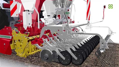 detal systemu PRECISION COMBI SEEDING (PCS) w siewniku PÖTTINGER z rolką dociskową