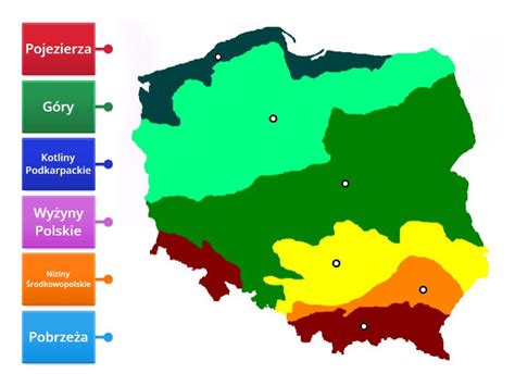 mapa Polski z zaznaczonymi średnimi powierzchniami gospodarstw w poszczególnych województwach