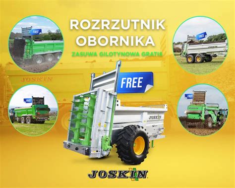 Zdjęcie rozrzutnika obornika Joskin w akcji na polu