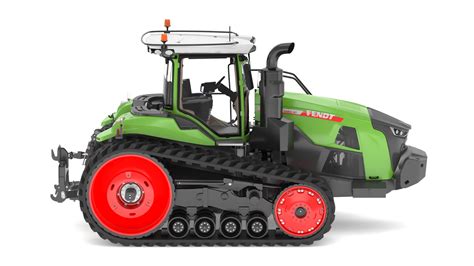 Zdjęcie ciągnika gąsienicowego Fendt 1100 Vario MT w akcji na polu.