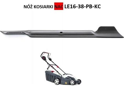 Zdjęcie kosiarki elektrycznej NAC LE16-38-PB-KC z widocznymi elementami konstrukcyjnymi