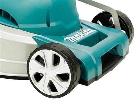 Zdjęcie kosiarki elektrycznej Makita ELM4121 w ogrodzie
