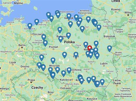Sieć serwisowa Fendt w Polsce - mapa