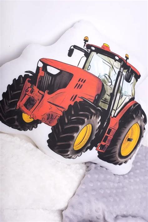 Zdjęcie łóżka dziecięcego Vivus w kształcie czerwonego traktora