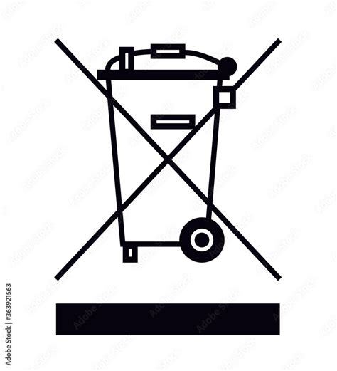 Symbol przekreślonego kosza na śmieci