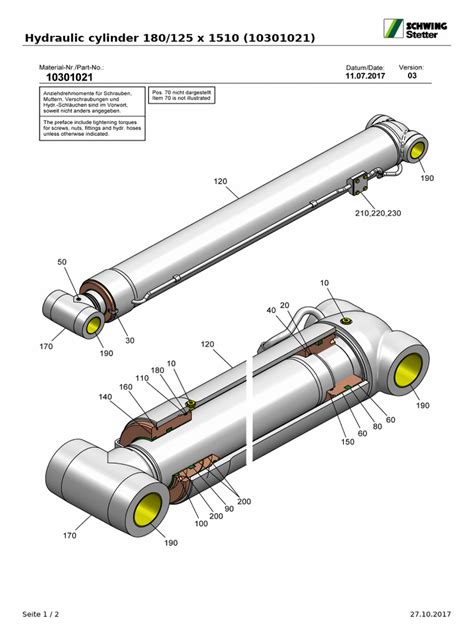 Technical diagram of a sprayer's hydraulic boom