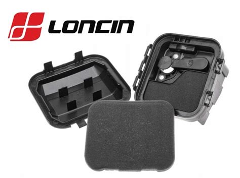 Schemat budowy silnika Loncin G420F z zaznaczonym filtrem powietrza w kąpieli olejowej