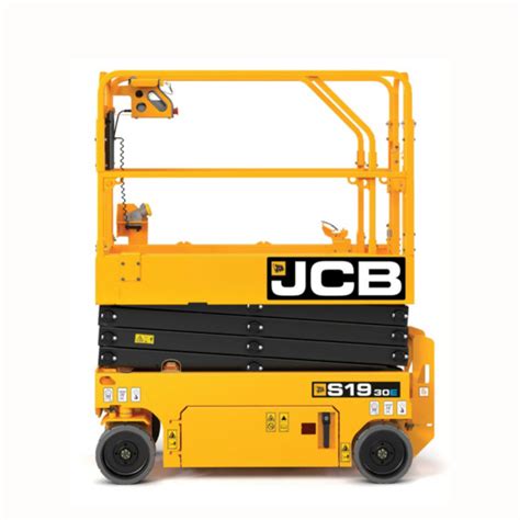 Tematyczne zdjęcie elektrycznego podnośnika nożycowego JCB S1930E w akcji