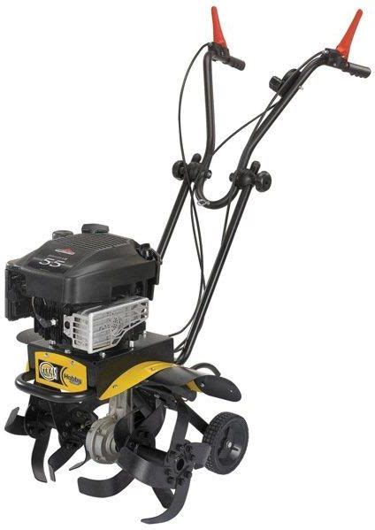 Schemat budowy glebogryzarki Texas Hobby 500 B z wyszczególnieniem elementów silnika i zespołu roboczego.