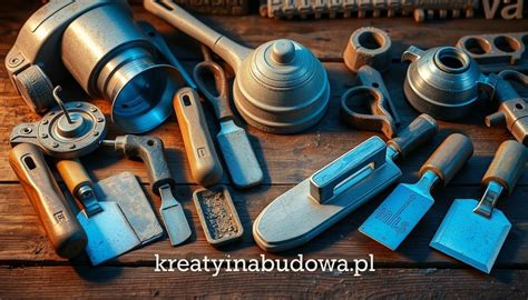Zestawienie podstawowych narzędzi murarskich