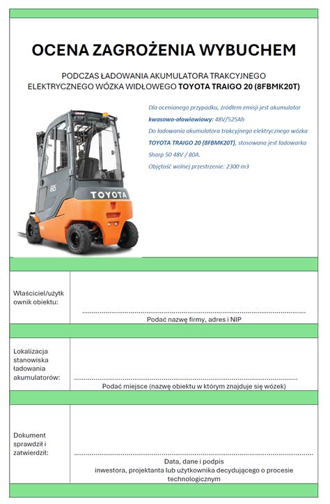Ilustracja przedstawiająca proces ładowania akumulatora wózka widłowego elektrycznego