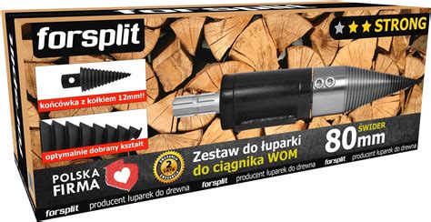 zdjęcie łuparki stożkowej napędzanej z WOM ciągnika
