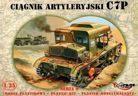 Ciągnik artyleryjski C7P holujący działo, Polska