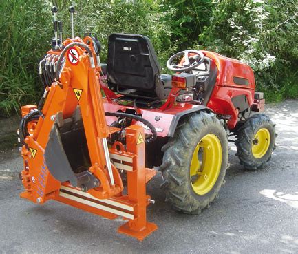 Przystawka kopiąca U.Emme E15 w stanie złożonym