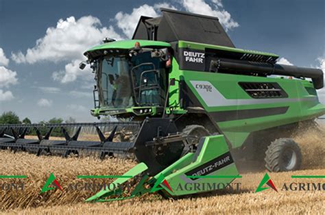 Deutz-Fahr C5305 compact combine harvester harvesting various crops, highlighting its versatile header and efficient cutting system.