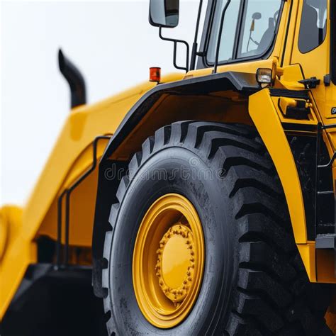 Thematic photo of a JCB loader's wheels on a construction site, highlighting robust tires and rims
