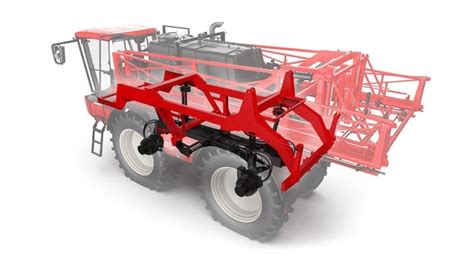 Schemat budowy podwozia StabiloPlus Agrifac