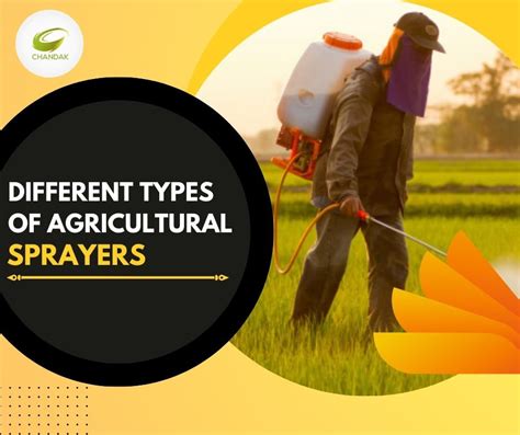 Infographic showing different types of agricultural sprayers (ciągnione, zawieszane, sadownicze, samojezdne)