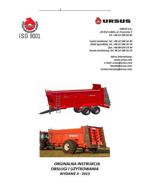 Zdjęcie rozrzutnika Ursus N-265 w akcji