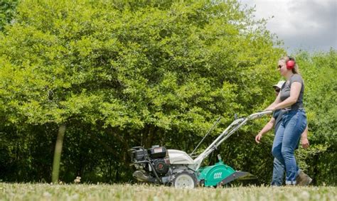 Thematic photo of a DEMON tiller in action in a garden