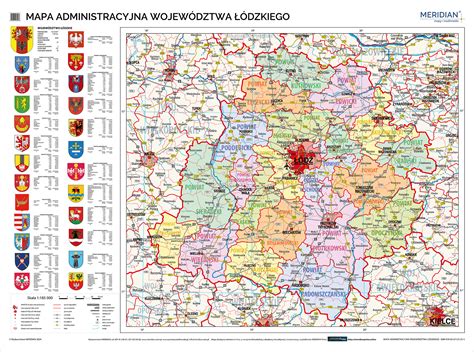 mapa województwa łódzkiego z zaznaczonymi obszarami o wysokiej aktywności ogłoszeń o traktorkach Dzik