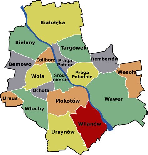 Map showing delivery areas around Warsaw with Rembertów highlighted