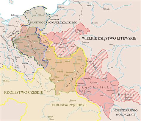 Mapa Królestwa Polskiego z zaznaczeniem Kutna i linii kolejowych z XIX wieku