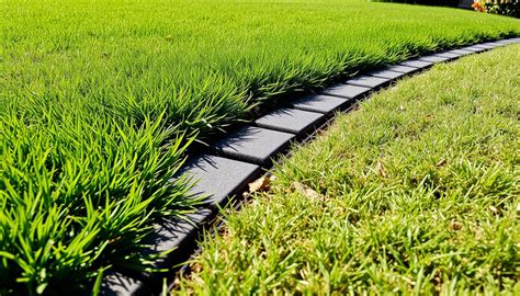 kolaż zdjęć przedstawiający różne rodzaje obrzeży trawnikowych: plastikowe, betonowe, metalowe, z kostki brukowej i kratki ECO-WAVE