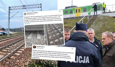 Zniszczone podkłady kolejowe i tory