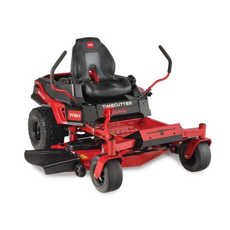 Thematic photo of a Toro TimeCutter zero-turn mower in action on a lawn