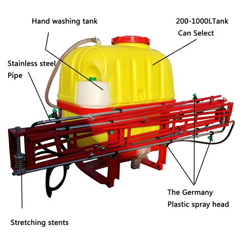 Thematic photo of a used agricultural sprayer designed for acids, showing its tank and boom