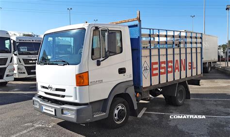 Thematic photo of a Nissan Atleon tipper truck (2000s model) working on a construction site