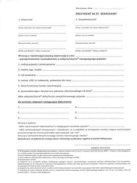 Zdjecie dokumentów potrzebnych do wyrejestrowania pojazdu