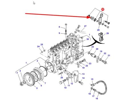 Schemat budowy pompy wtryskowej Rotodiesel CAV